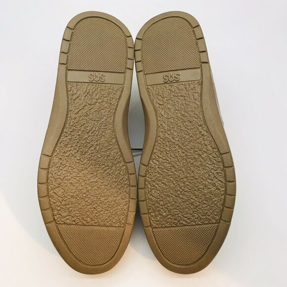 SAS Free Time Taupe Leather Women's 12W Shoes Comfy Lace Up Walking Sneakers - Picture 7 of 13